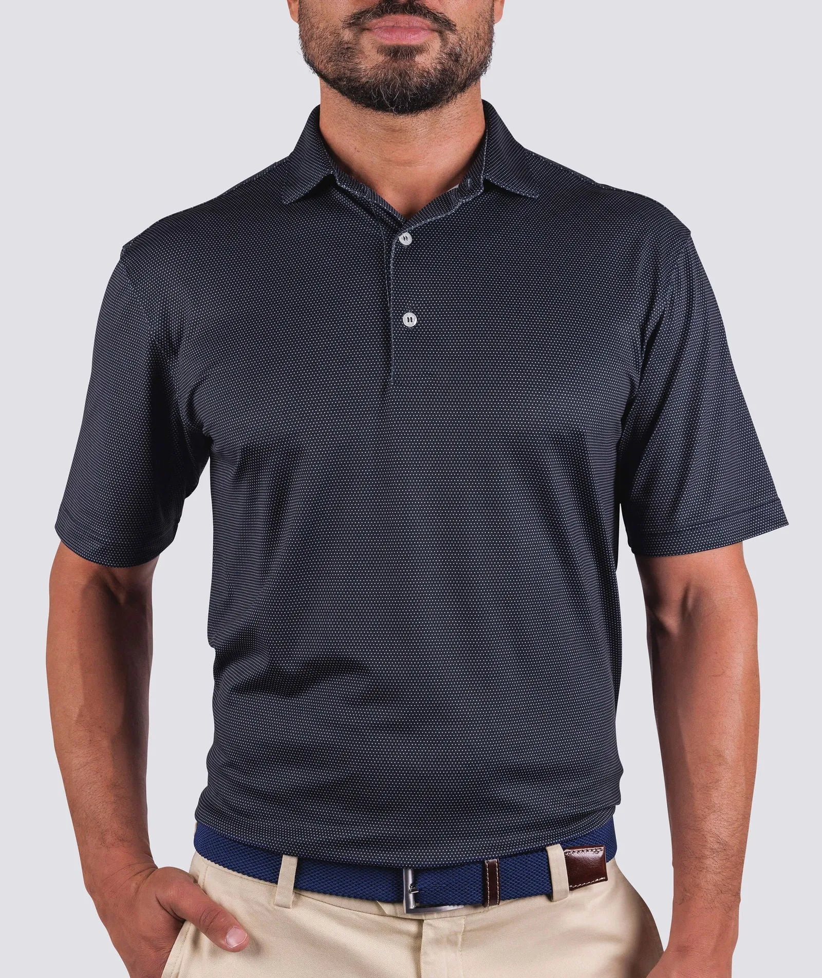 Cyrus Dot Pique Performance Polo