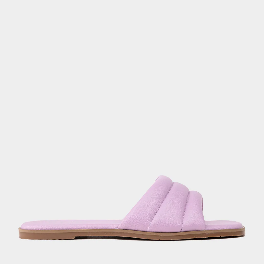 Dalia Puffy Slide Sandalia Flat para Mujer