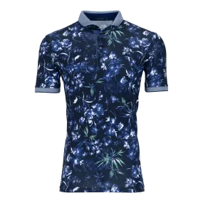 Dark Floral Polo