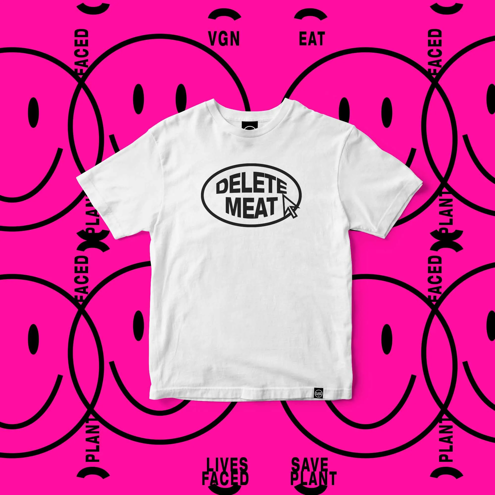 Delete Meat - White T-Shirt