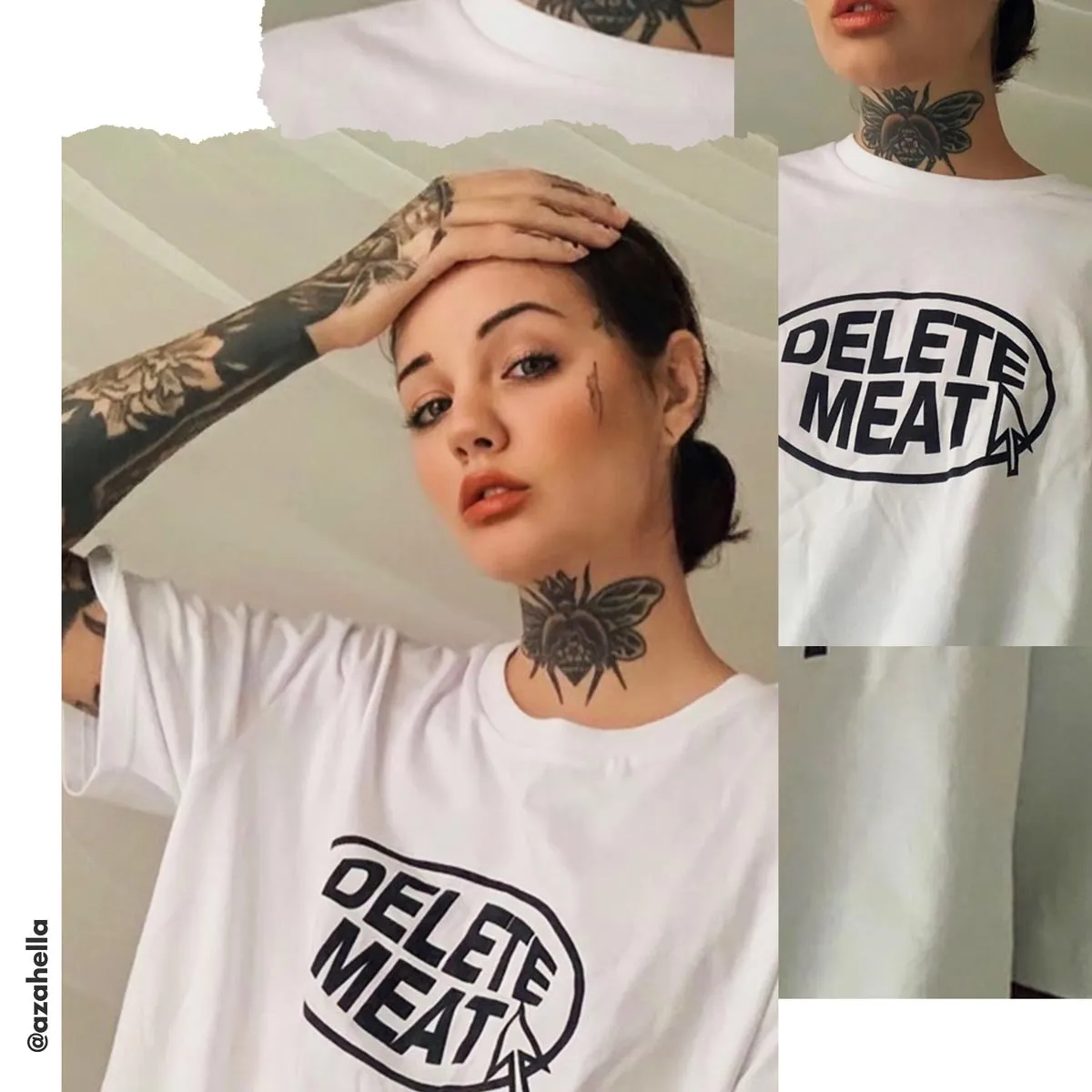 Delete Meat - White T-Shirt