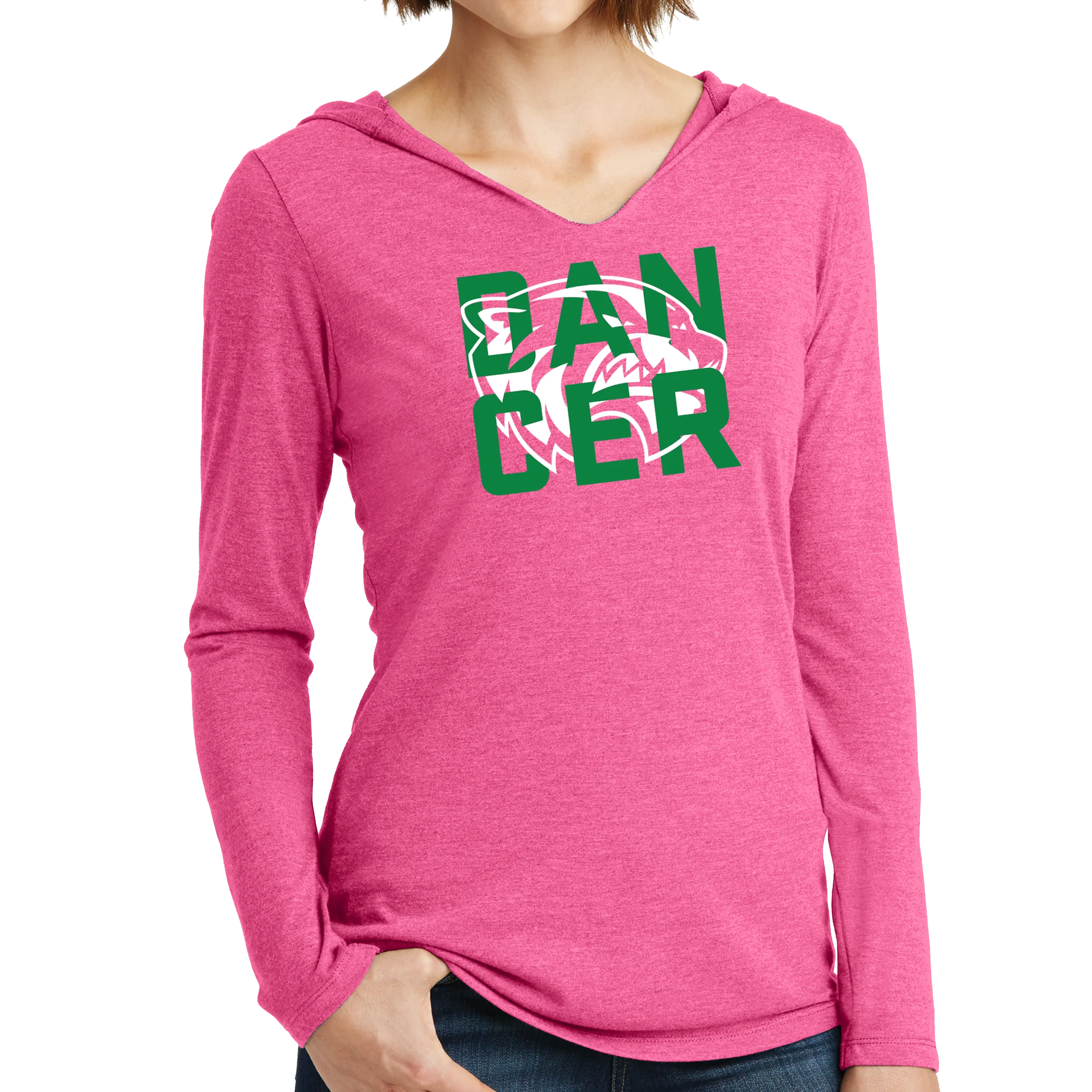 District Women’s Perfect Tri Long Sleeve Hoodie- Wolverine Dancer