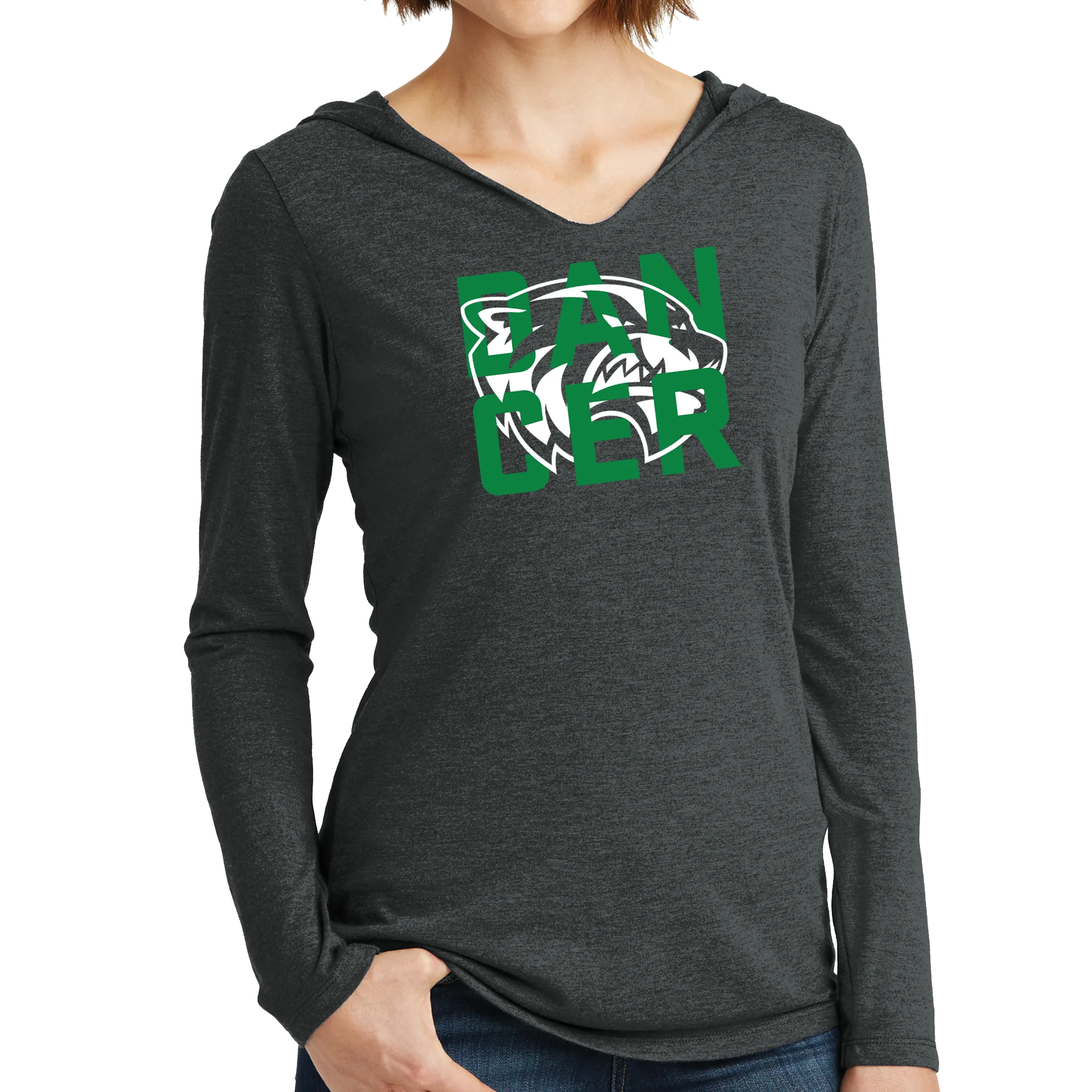 District Women’s Perfect Tri Long Sleeve Hoodie- Wolverine Dancer