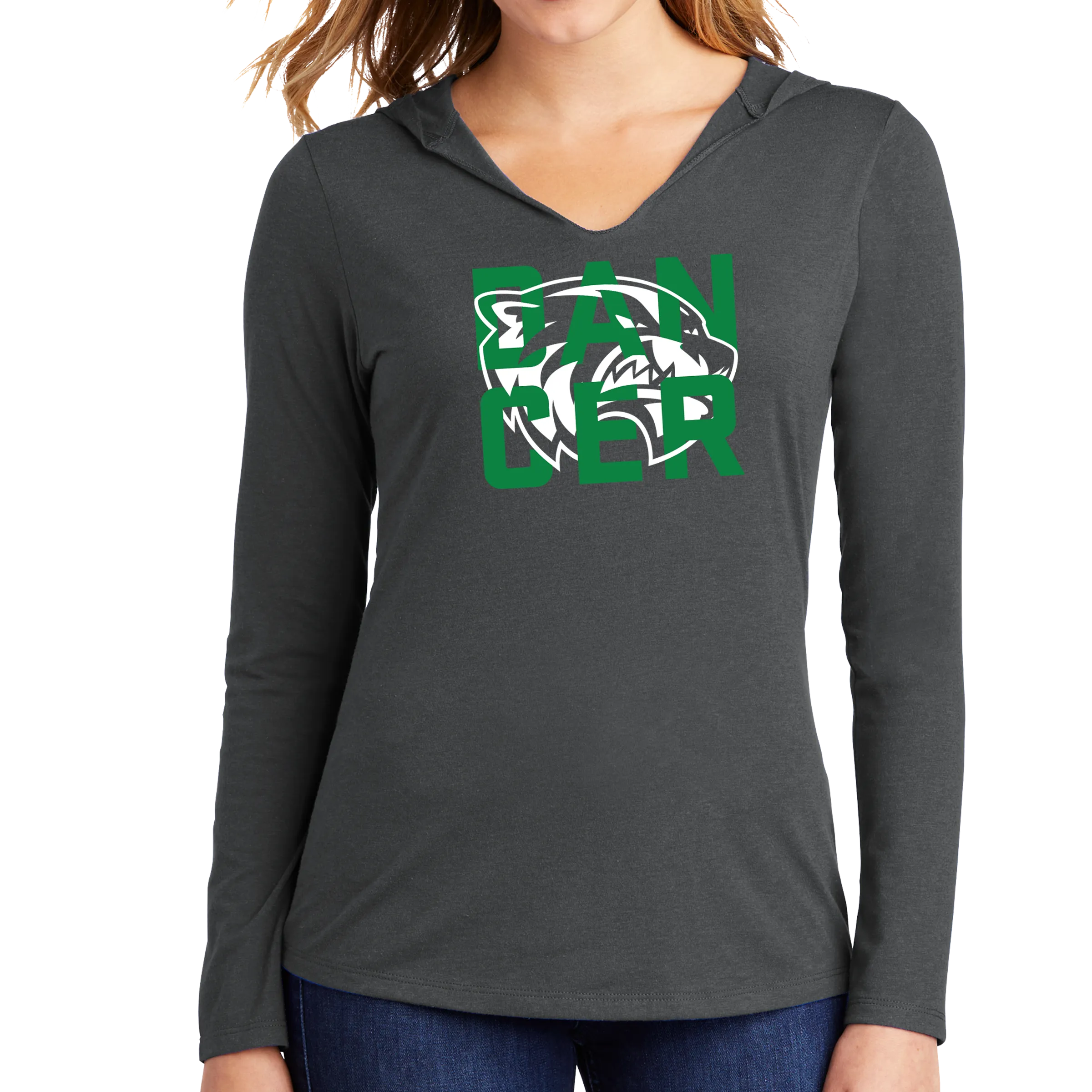 District Women’s Perfect Tri Long Sleeve Hoodie- Wolverine Dancer