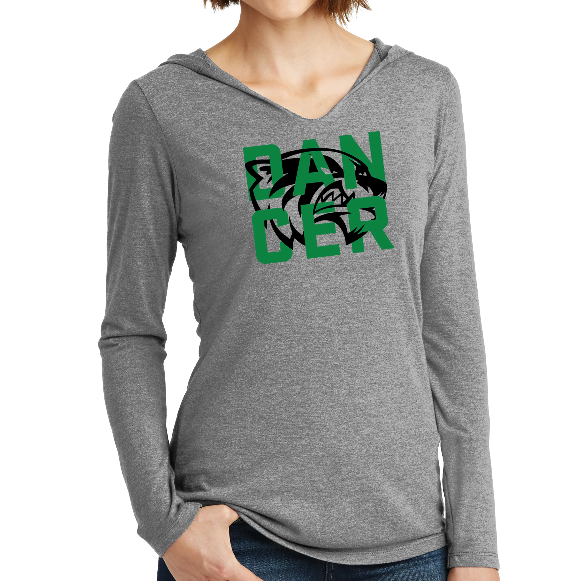 District Women’s Perfect Tri Long Sleeve Hoodie- Wolverine Dancer