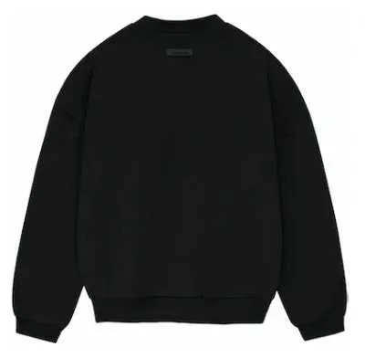 FEAR OF GOD ESSENTIALS CREWNECK JET BLACK