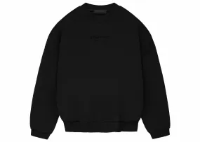 FEAR OF GOD ESSENTIALS CREWNECK JET BLACK