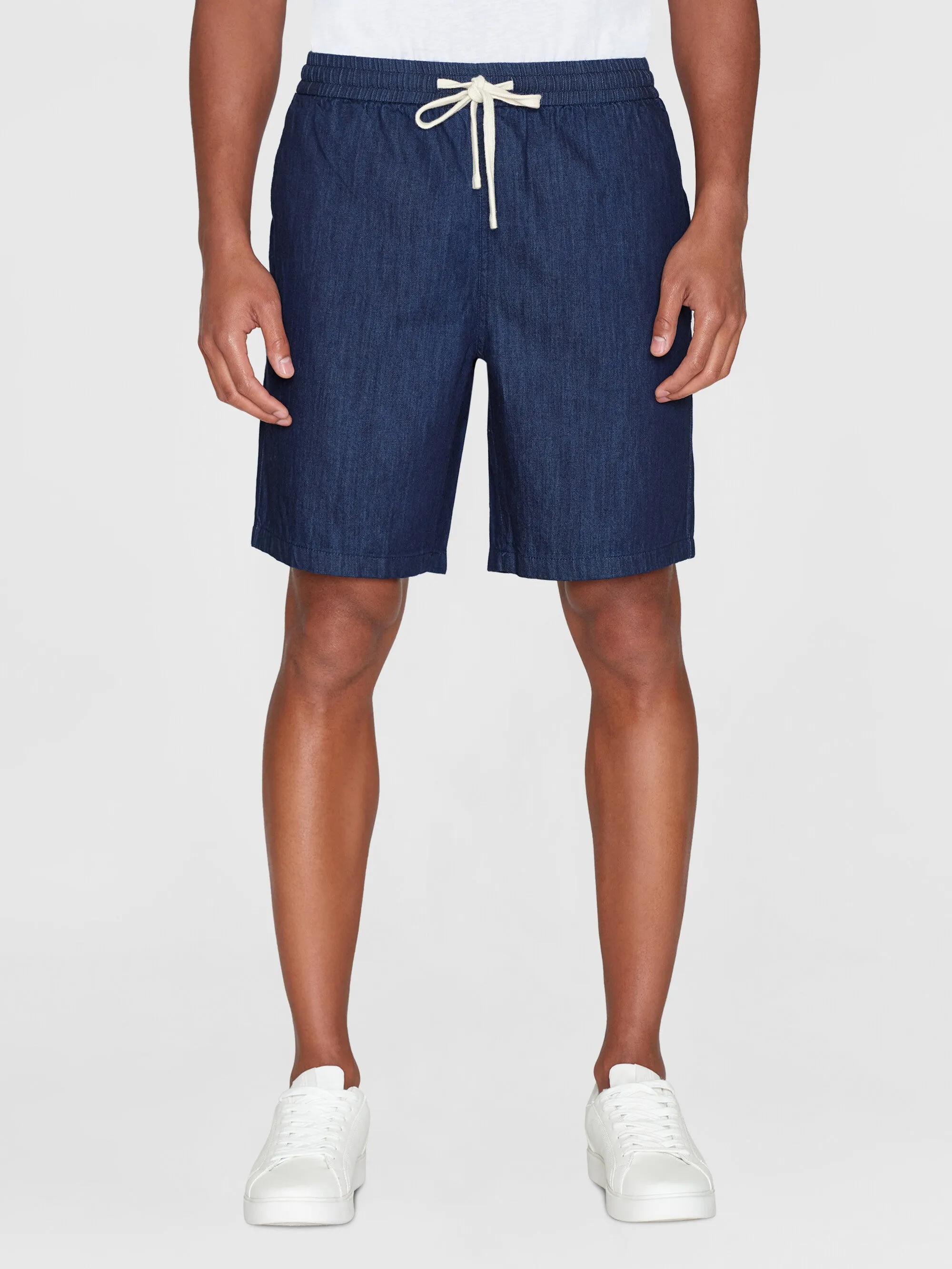 FIG loose denim classic indigo shorts - GOTS/Vegan - Classic indigo