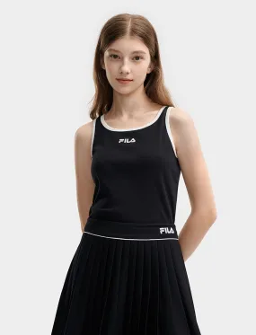 FILA CORE WHITE LINE FILA ORIGINALE Women Cotton Vest (Black / White)