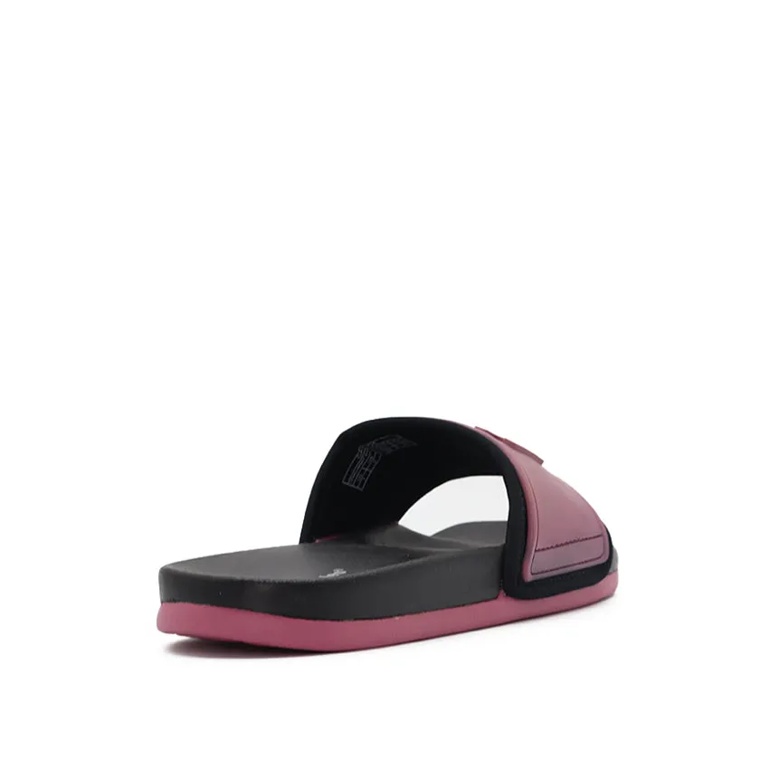 Gaynor Slide Women's Sandals - Mauve Black Neoprene