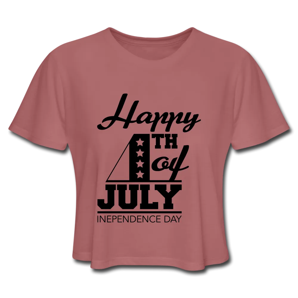 Happy 4th Of July Crop Top