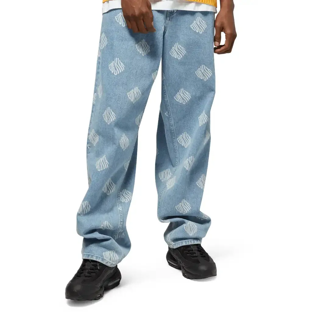 Huf Cromer Print Pant Blue