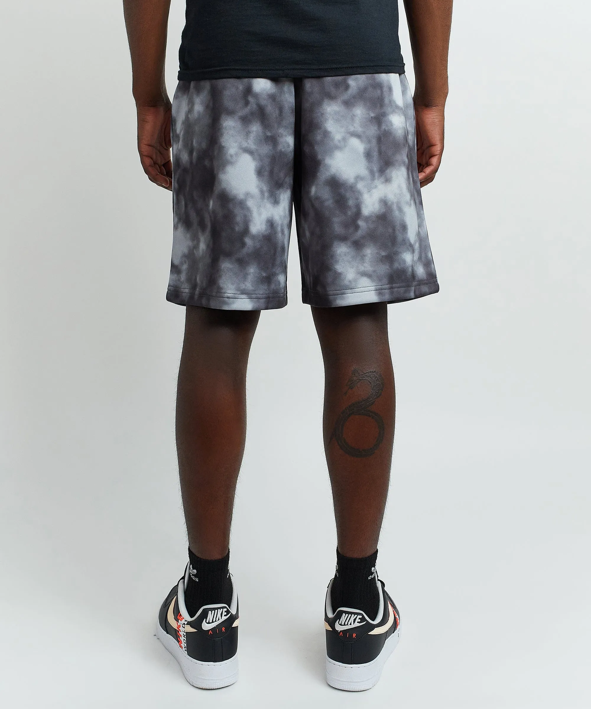 Hustler Haze Tie Dye Grey Shorts