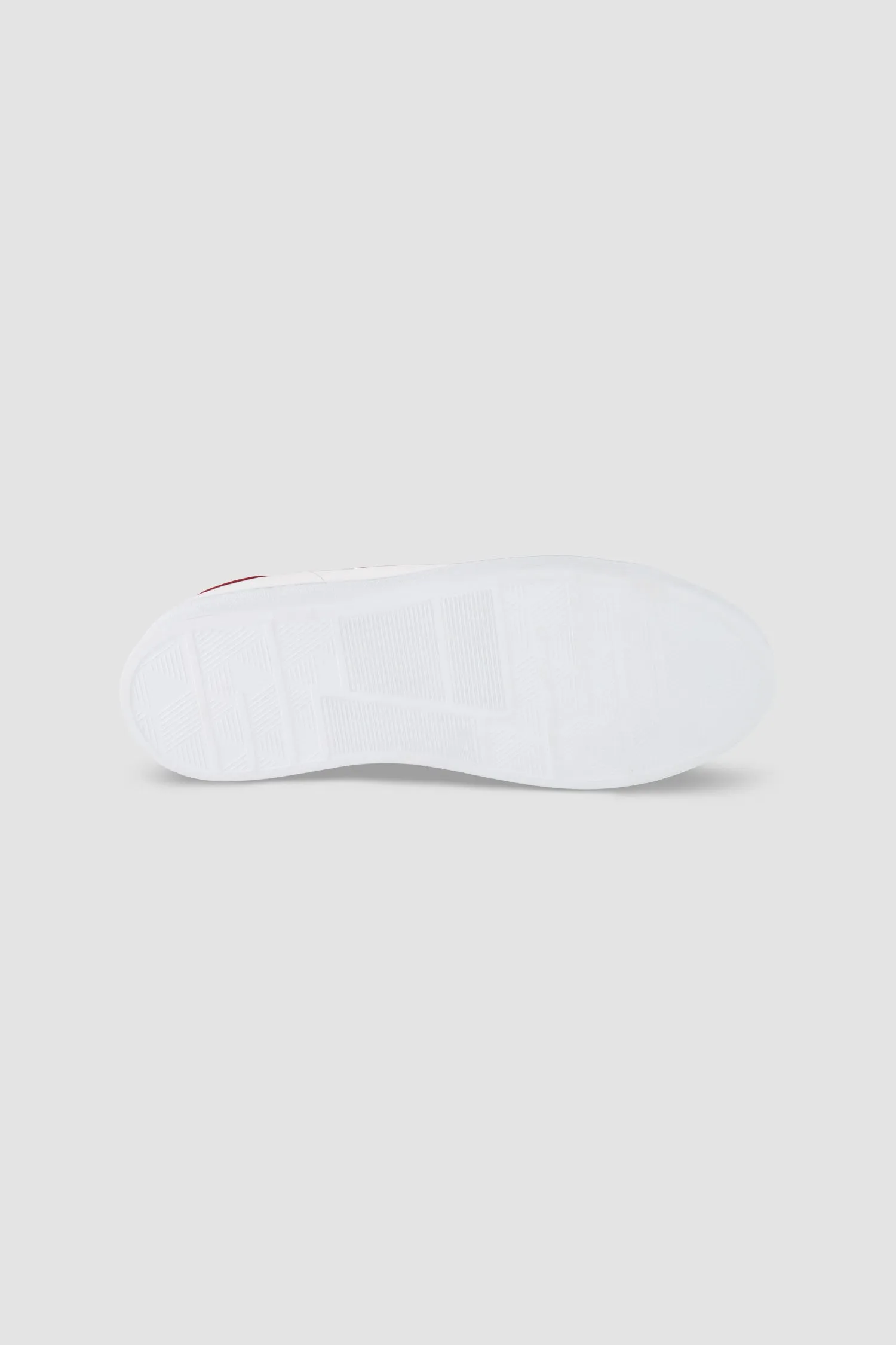 Kiton White/Red Calfskin Sneakers