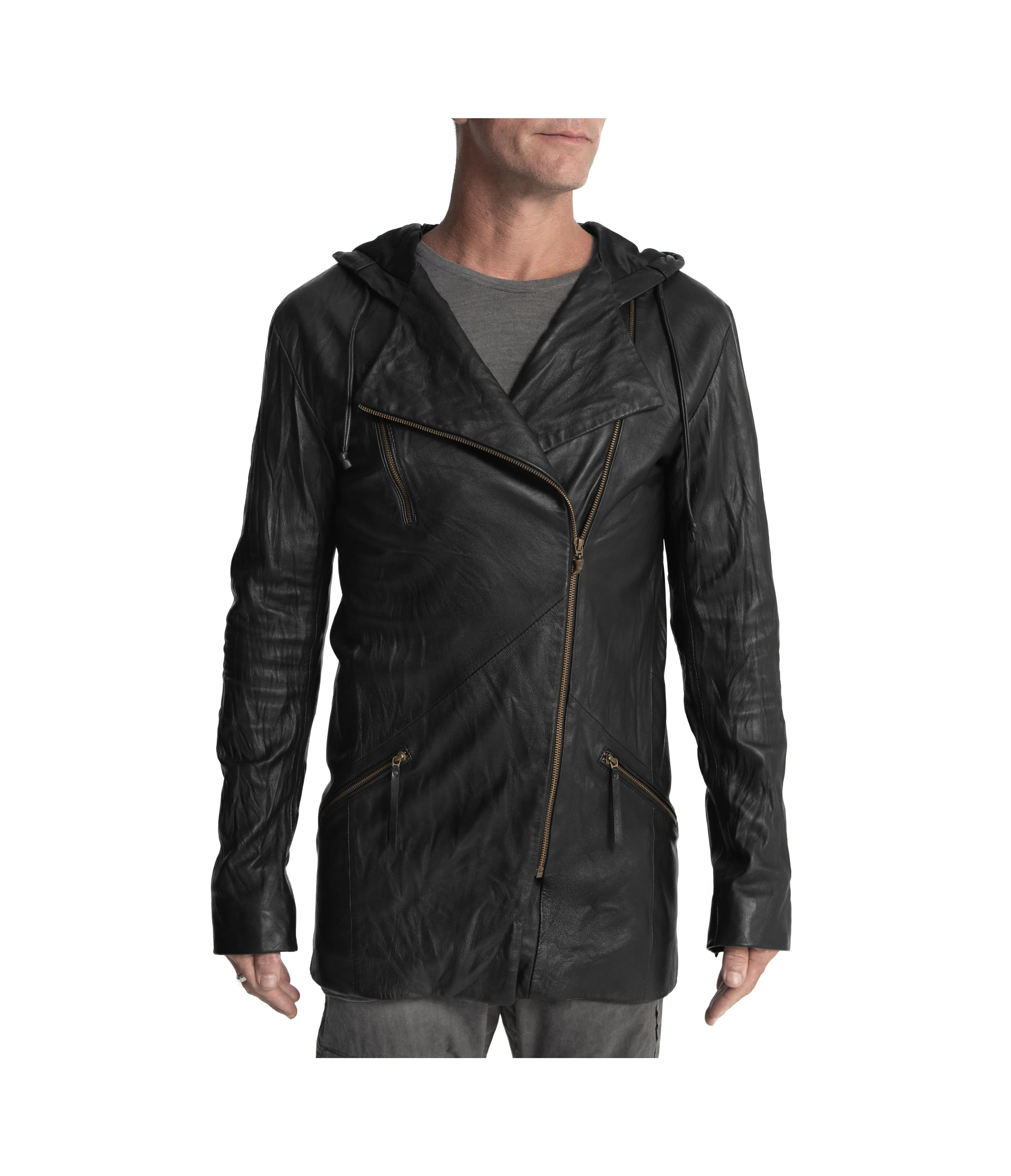 Lark Leather Hoody