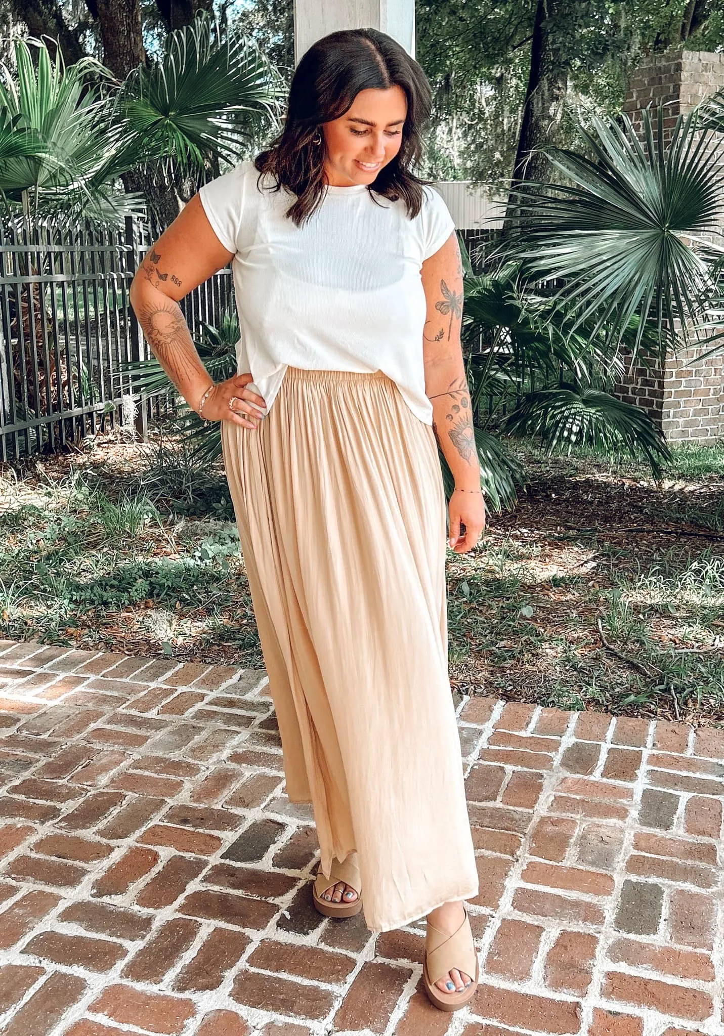 Lately Maxi Skirt | Butter Taupe