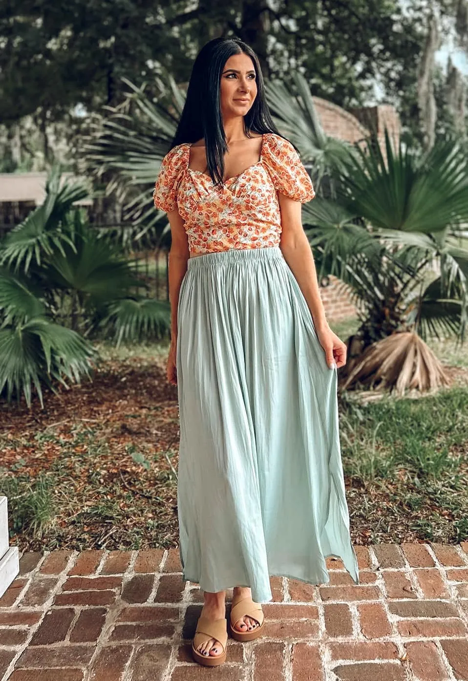 Lately Maxi Skirt | Sage