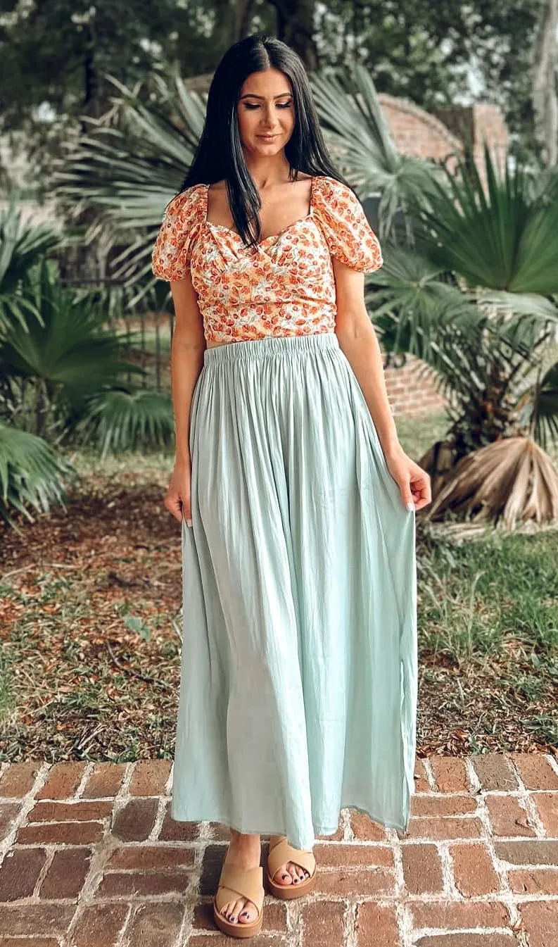 Lately Maxi Skirt | Sage