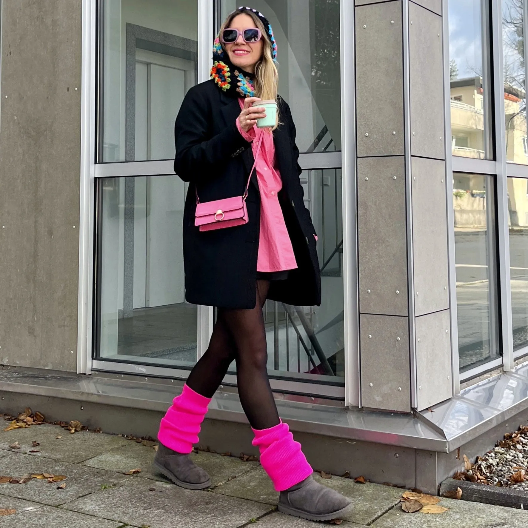 Leg Warmers - Neon Pink