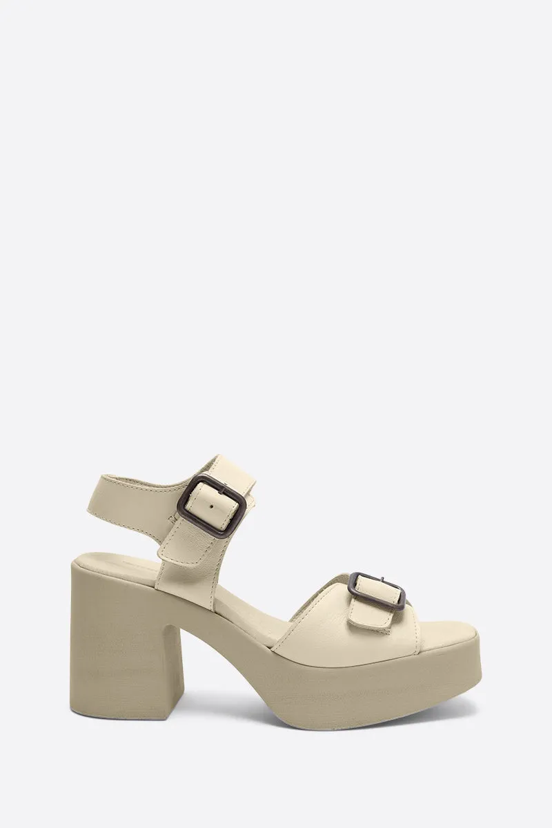 MARGO NATURAL SOLE PLATFORM HEEL