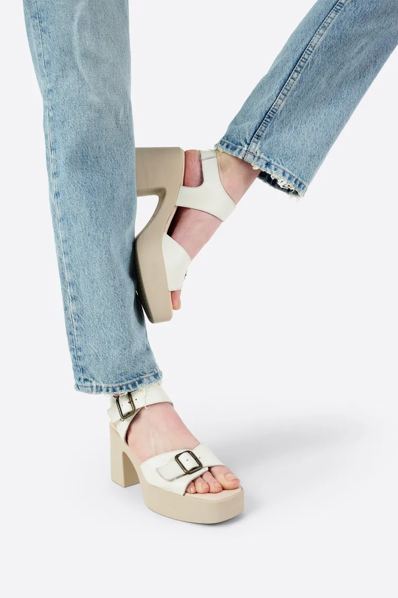 MARGO NATURAL SOLE PLATFORM HEEL