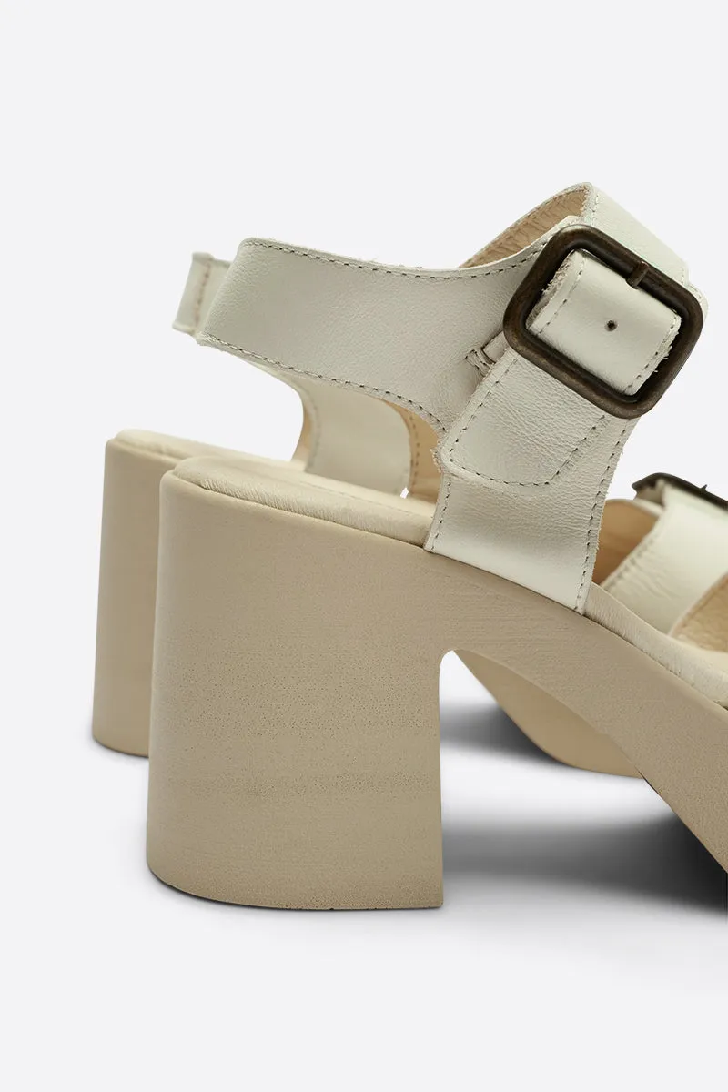 MARGO NATURAL SOLE PLATFORM HEEL