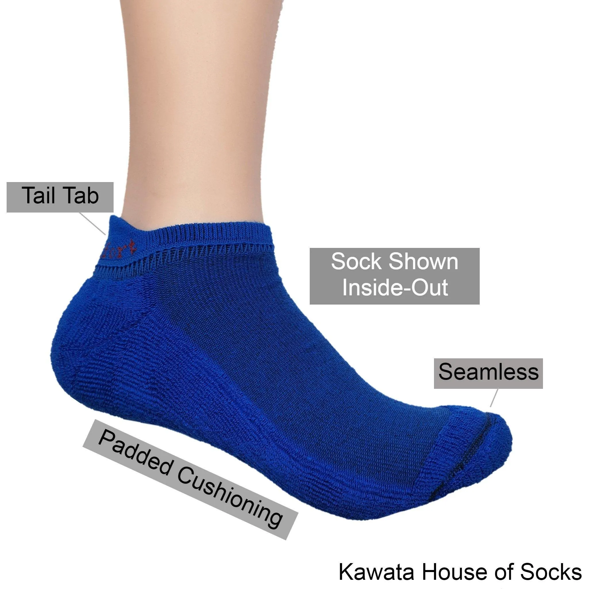 Men Tail Tab Padded Socks