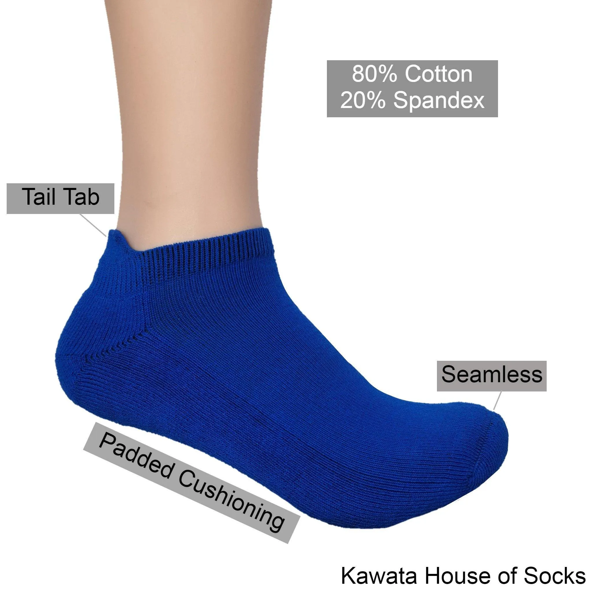 Men Tail Tab Padded Socks