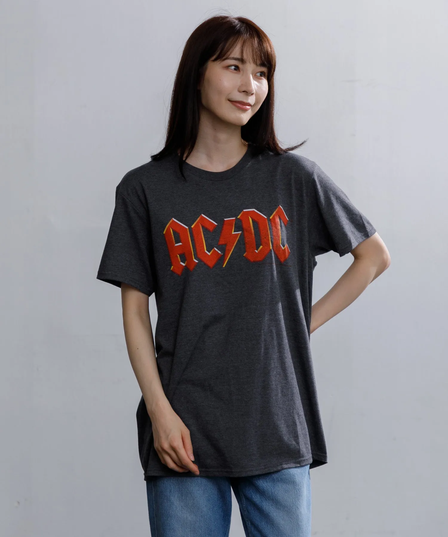 【MEN , WOMEN】US PRINT TEE AC/DC TEE