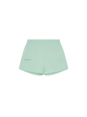 Mens Archive Cotton Pajama Loose Shorts—lagoon green