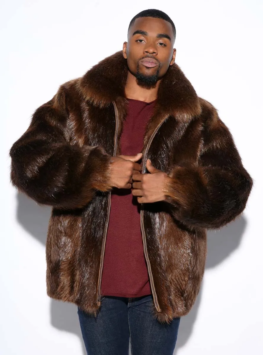 Men's Beaver Fur Jacket