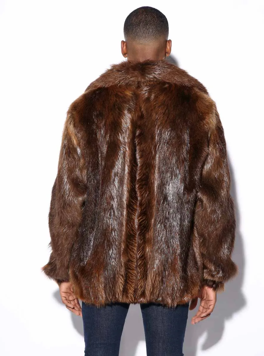 Men's Beaver Fur Jacket