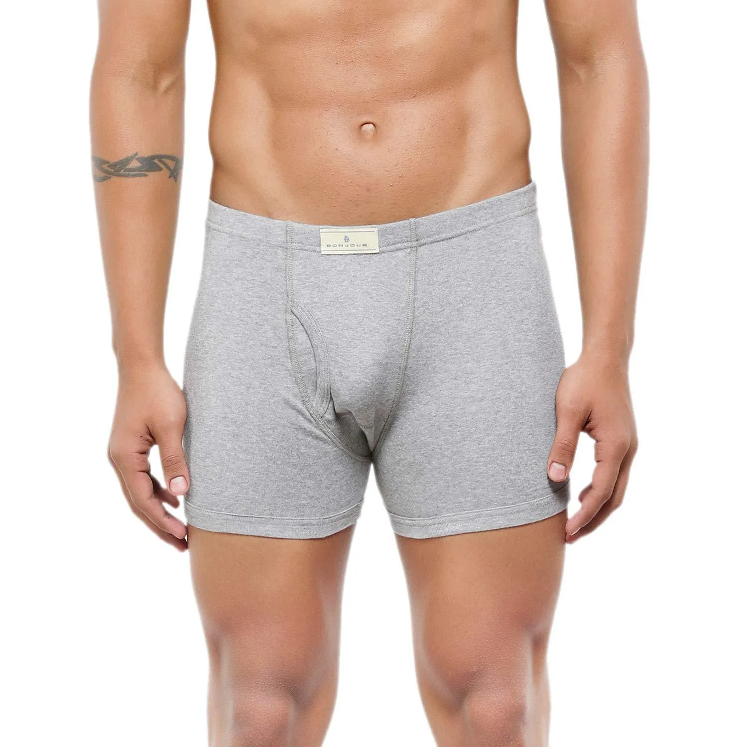 Men's Mid-Rise Classic Cotton Trunks  - Pack Of 2