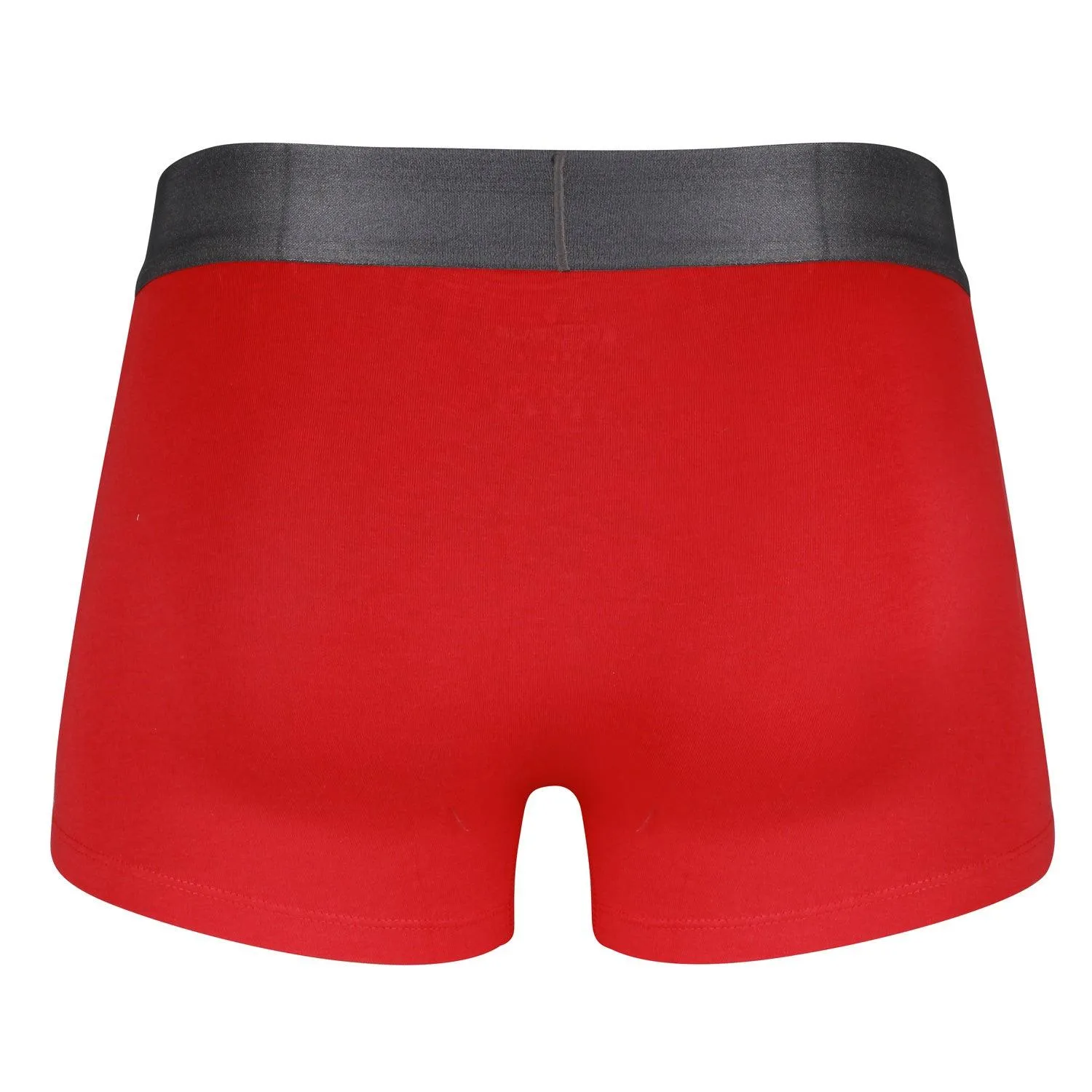 Men's Mid-Rise Premia Cotton Trunk With Elasticated Band - Red