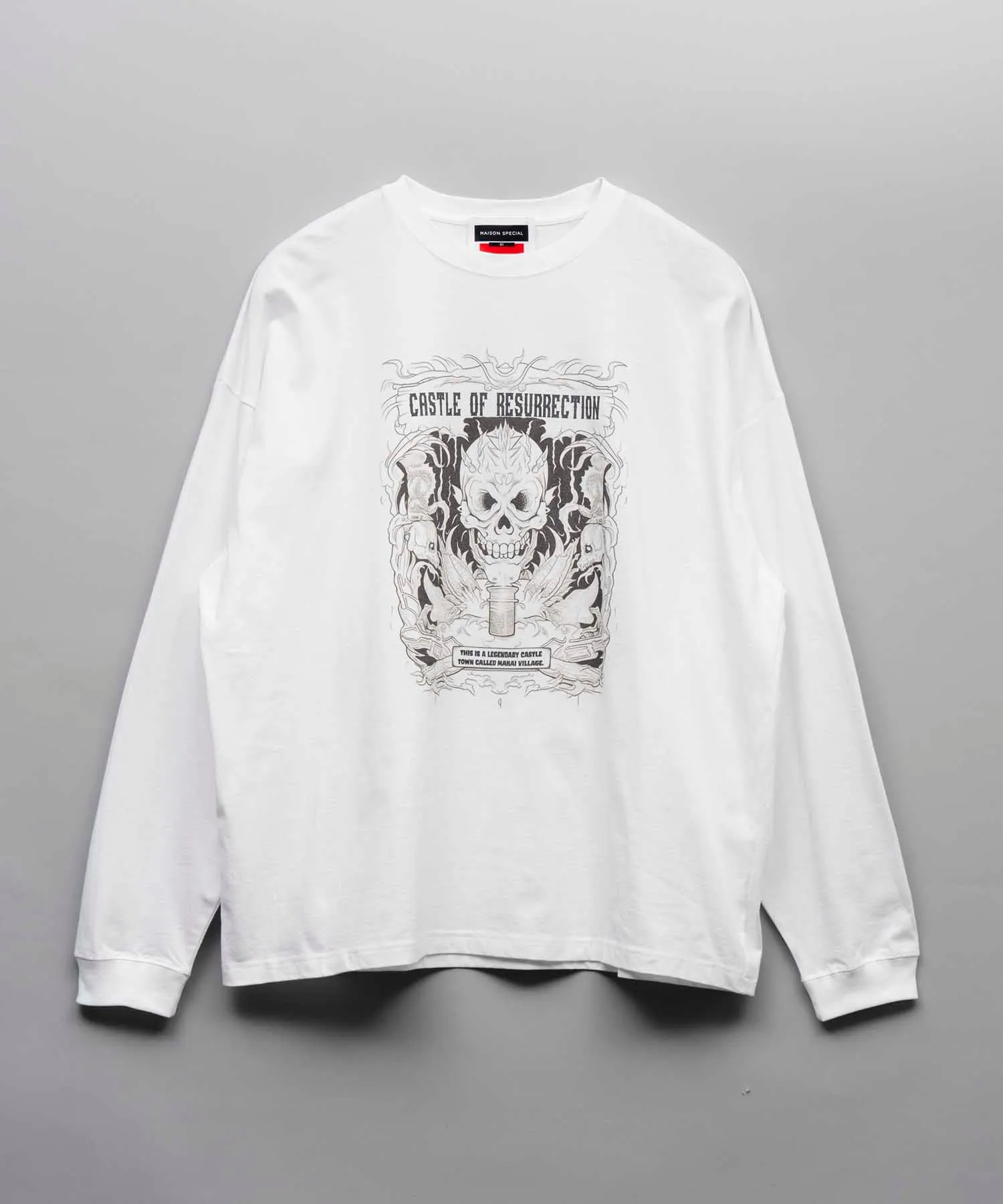 Multi Graphic Prime-Over Crew Neck Pullover