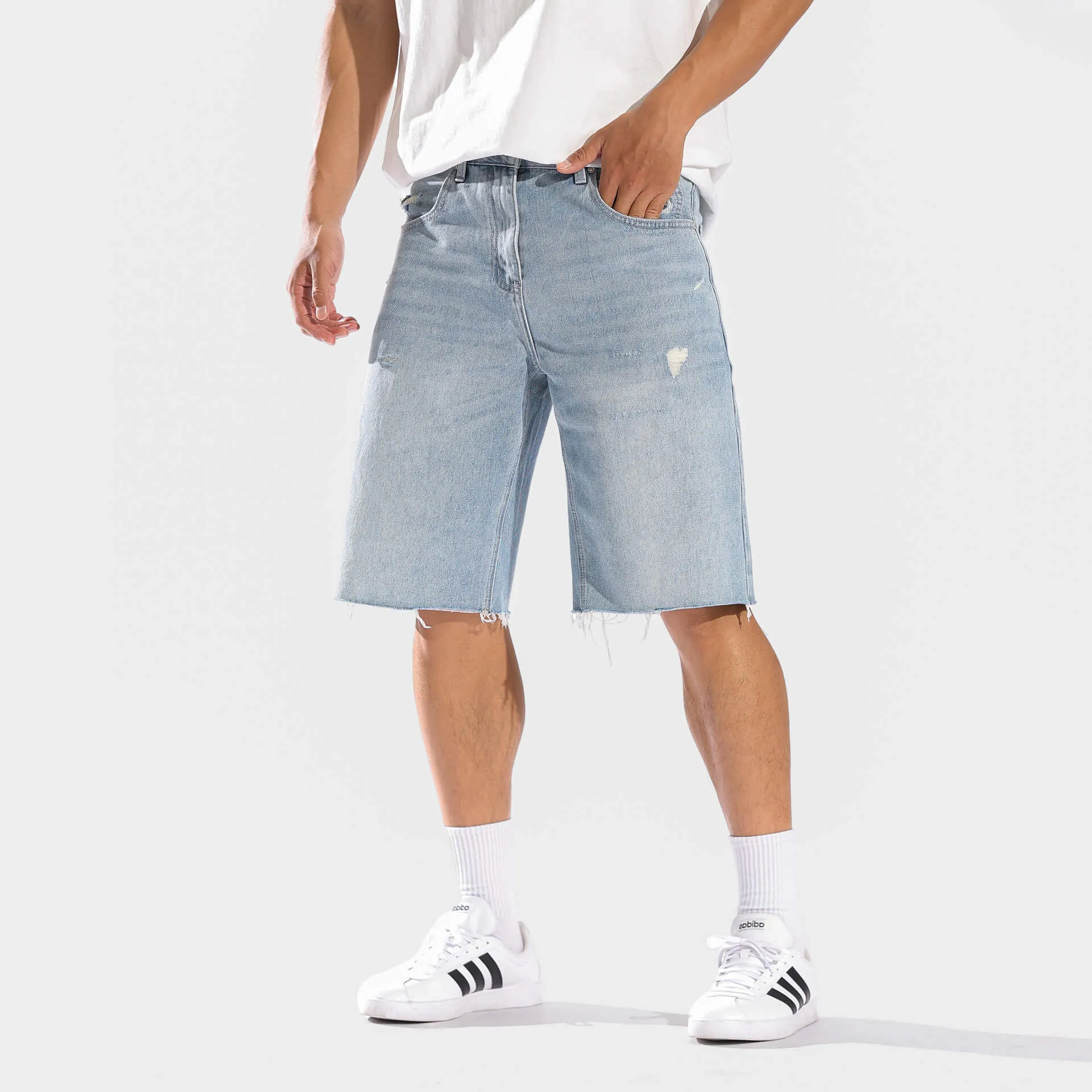 Nami Washed Denim Shorts