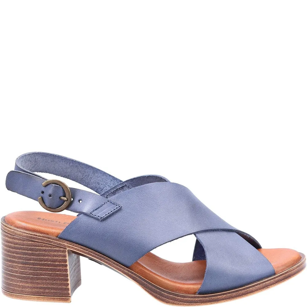 Navy Gabrielle Heeled Sandals