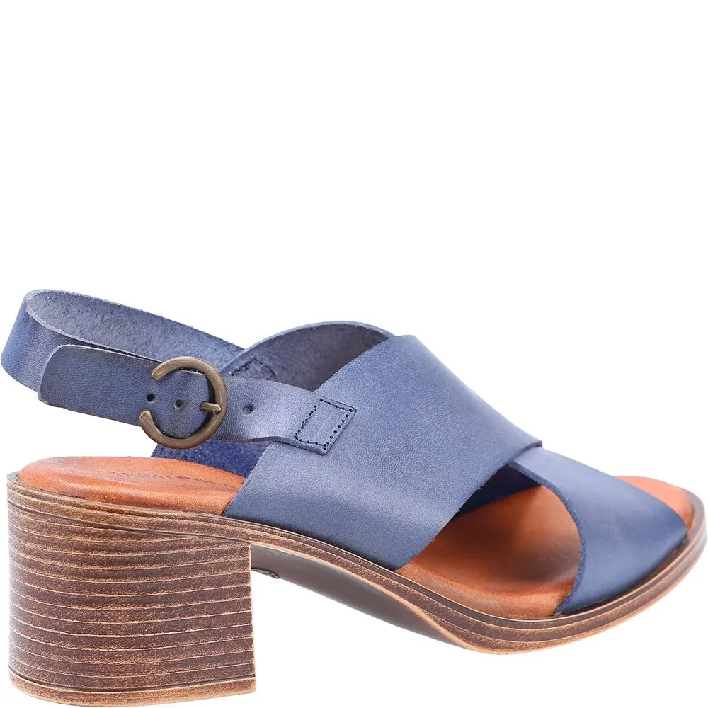 Navy Gabrielle Heeled Sandals