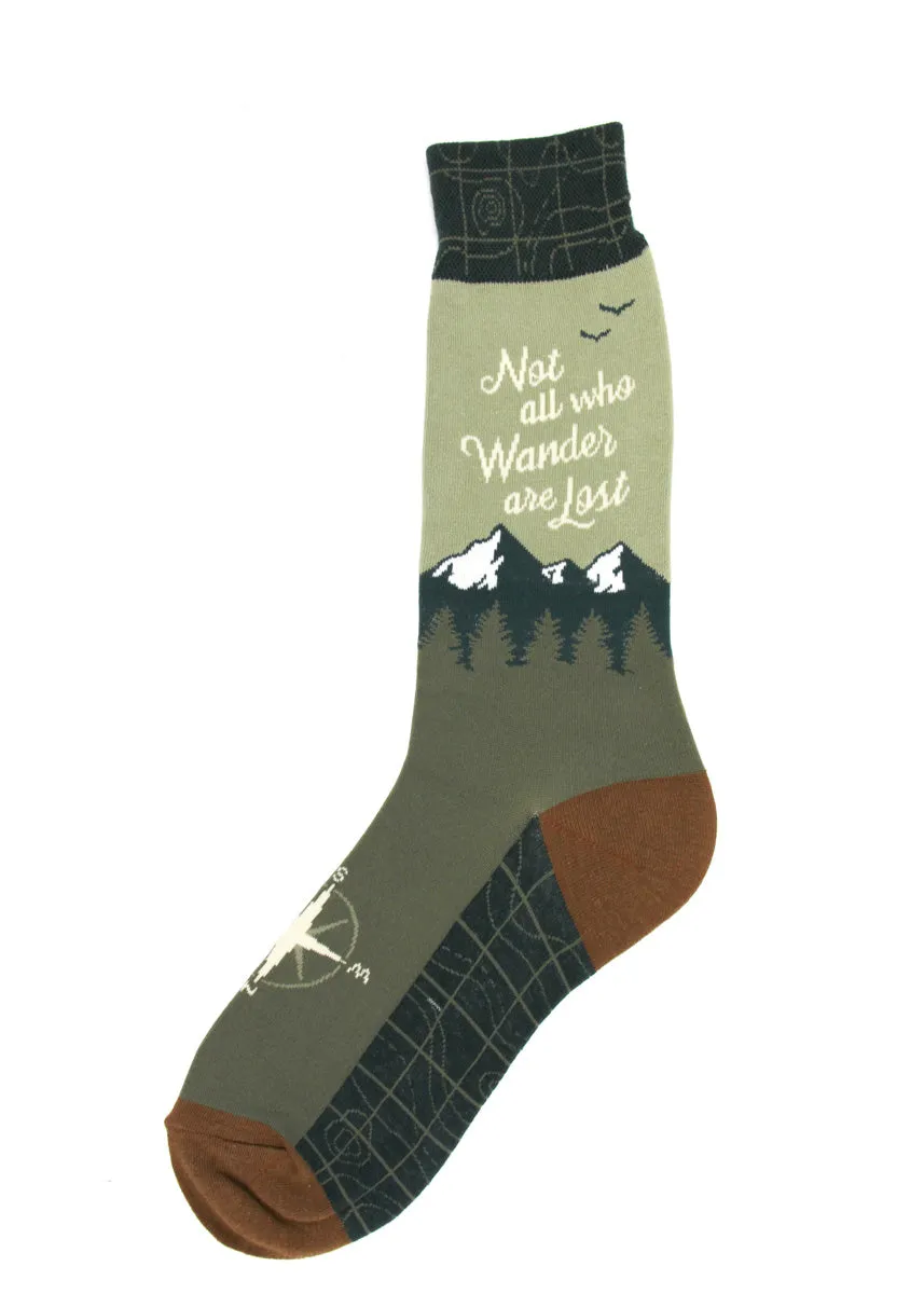 Not All Who Wander Are Lost Men's Socks