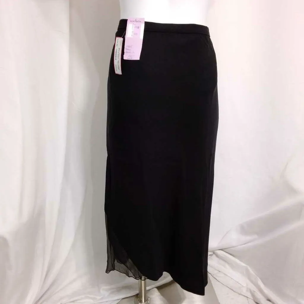 NWT VNTG ROBERT DANES BLACK SKIRTS SIZE LARGE MSRP $827.00 TC3