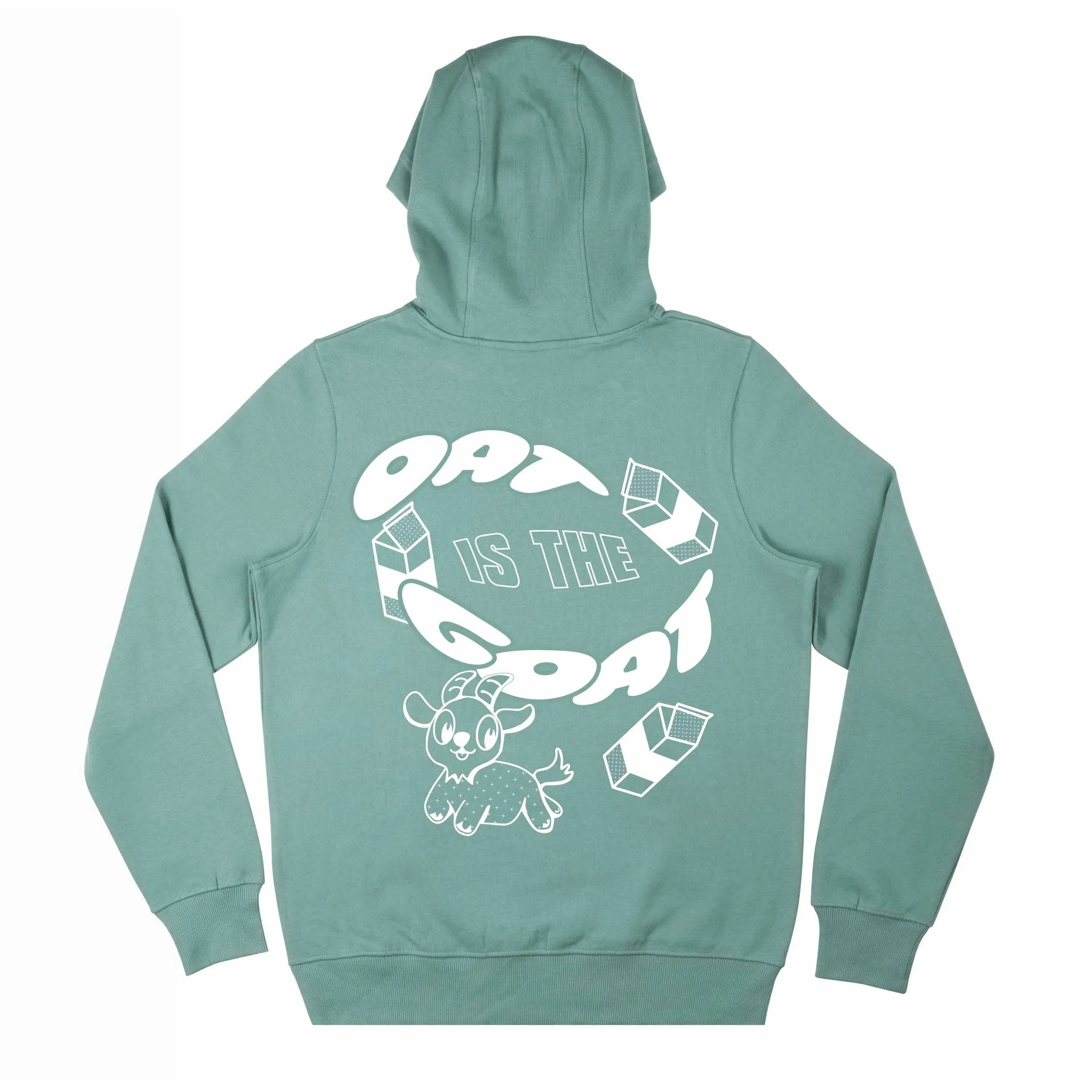 Oat Is The Goat Organic Hoodie - Sage Green