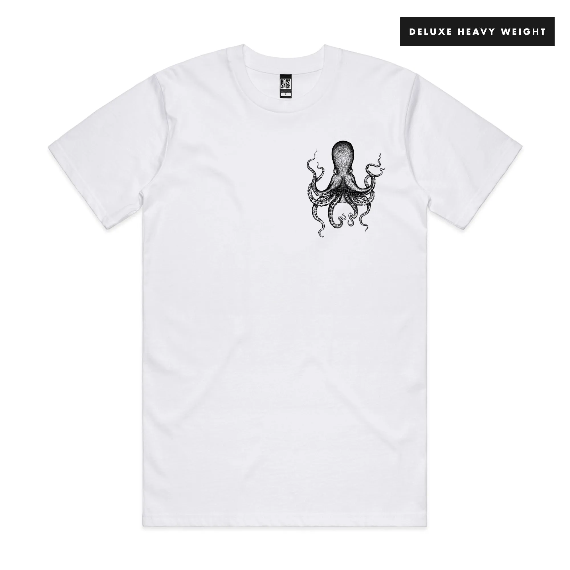 OCTOPUS TATTOO - WHITE POCKET T-SHIRT ~ BEN WILLS COLLAB