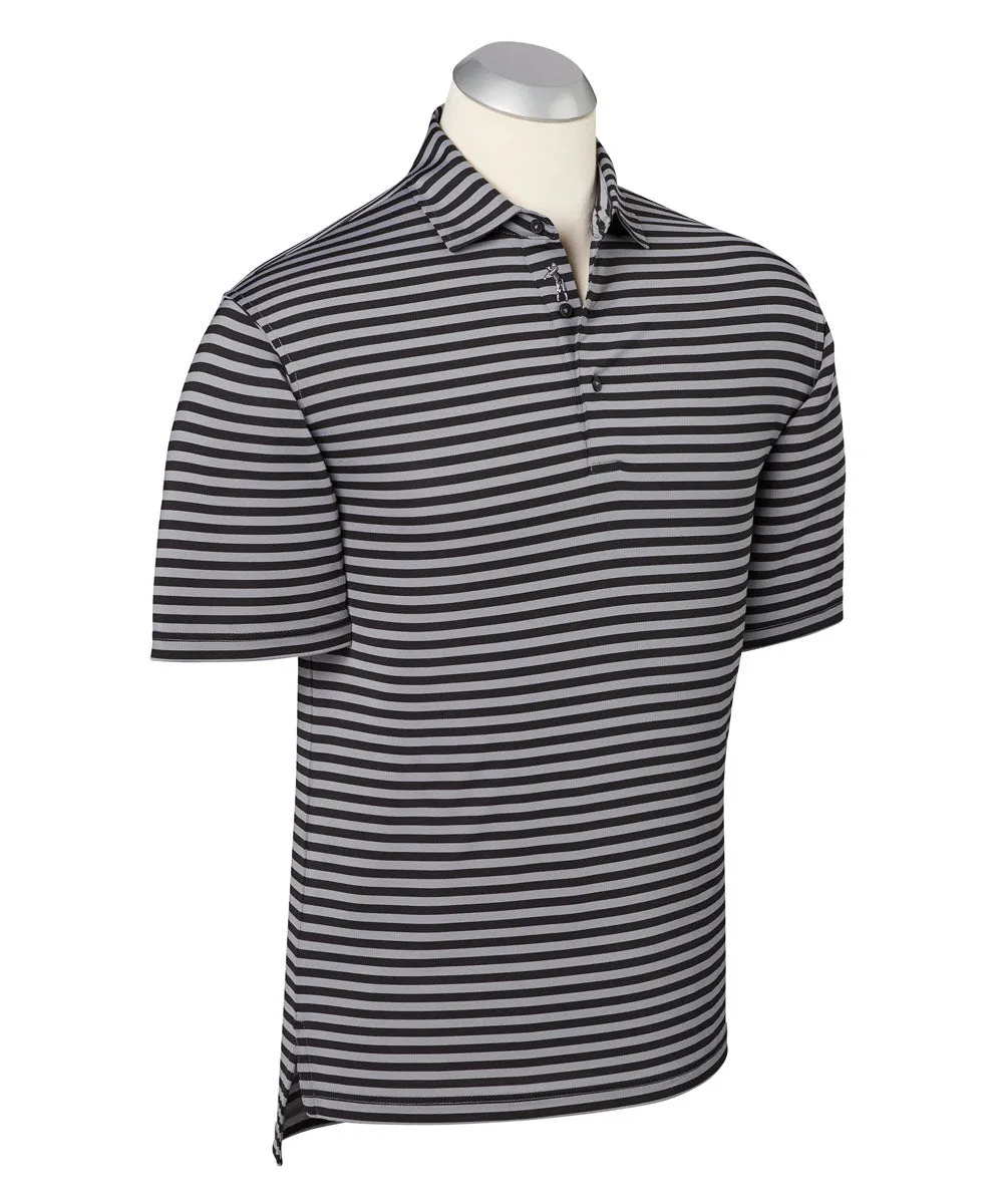 Performance Feed Stripe Short Sleeve Polo Shirt