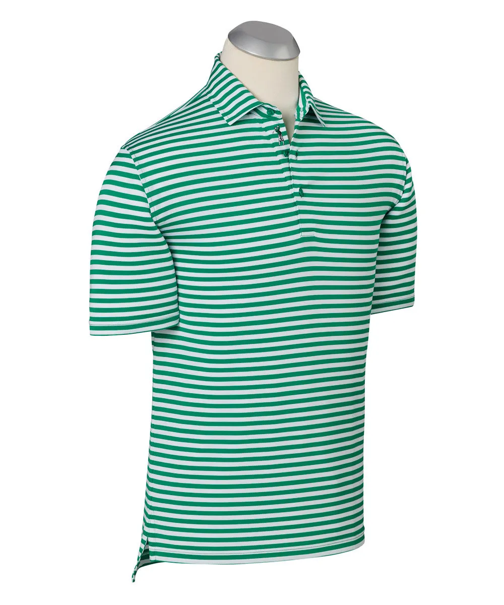 Performance Feed Stripe Short Sleeve Polo Shirt