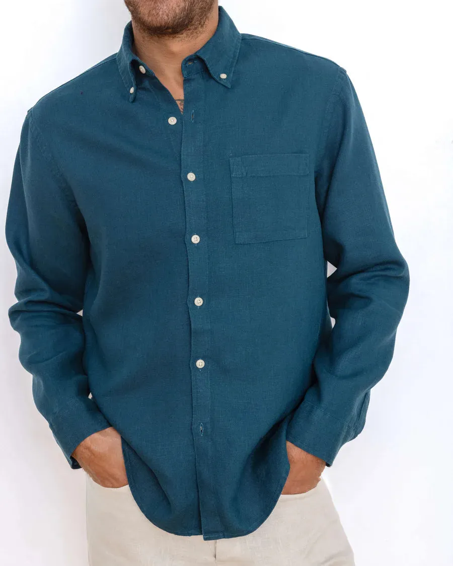 Playa Linen Shirt - Dusk