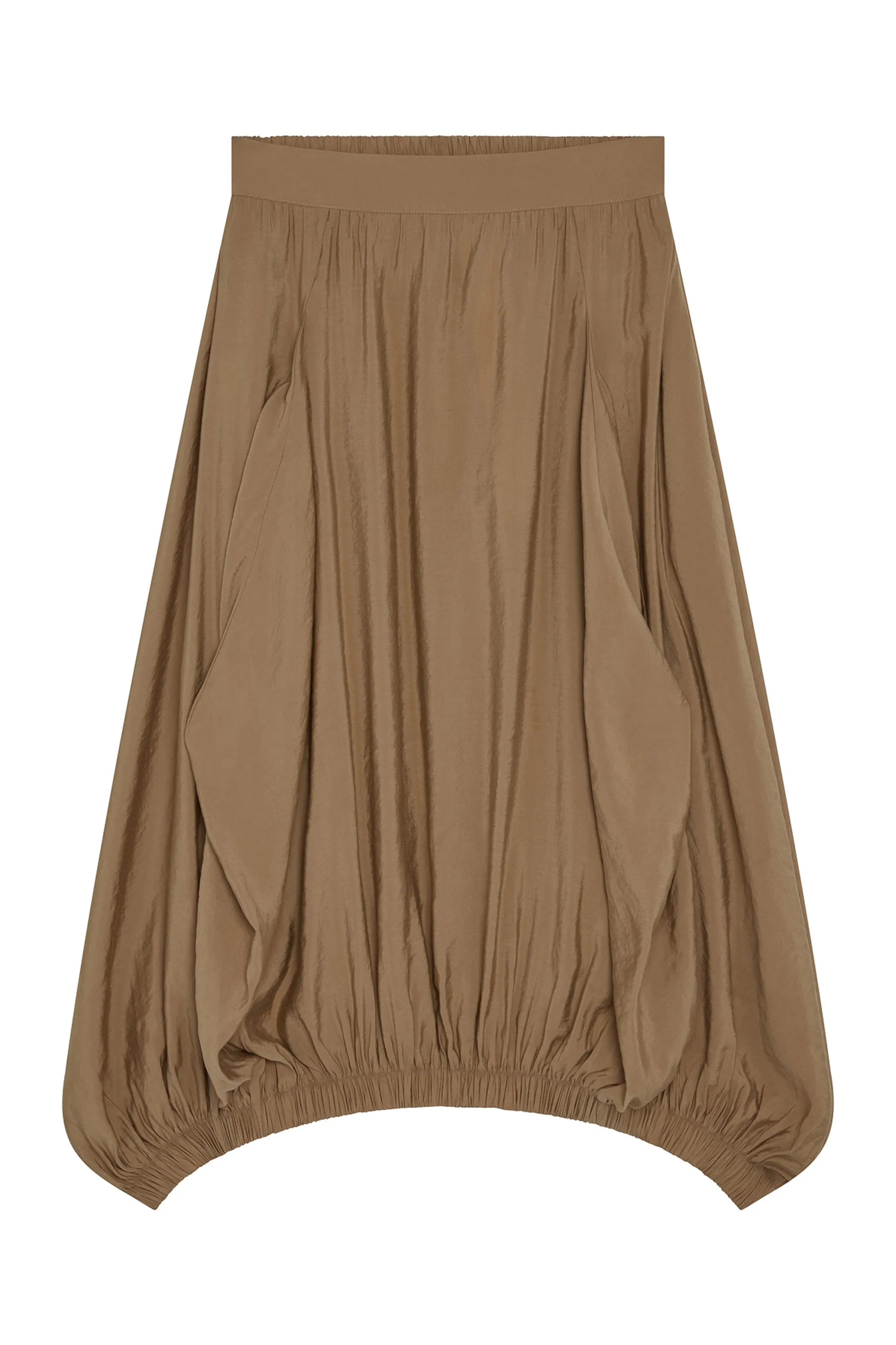 Pleat-Adoring Light Poplin Skirt