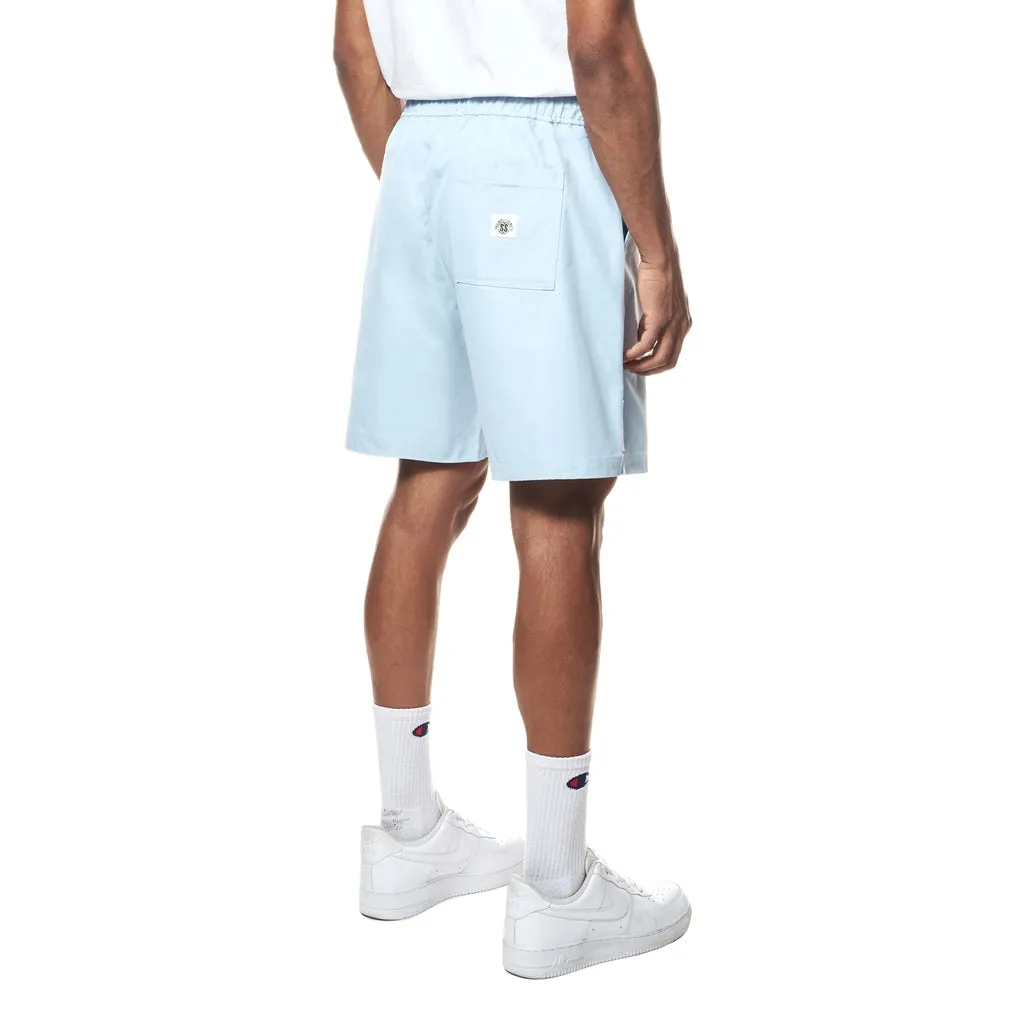 Printed Twill Workwear Shorts - Seabreeze