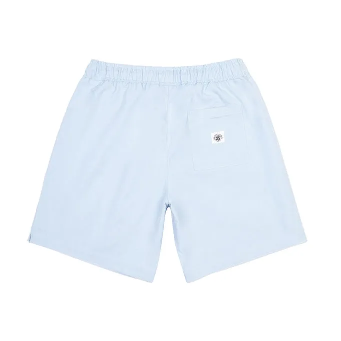 Printed Twill Workwear Shorts - Seabreeze