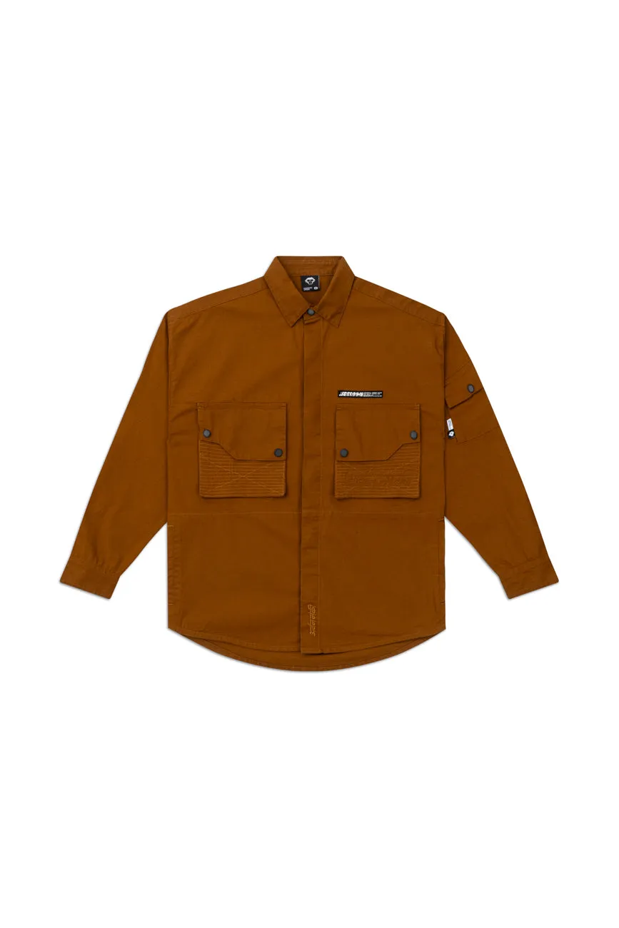 Ripstop Shacket // Tan Brown