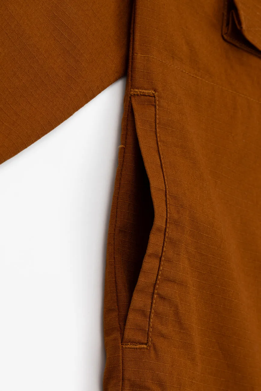 Ripstop Shacket // Tan Brown